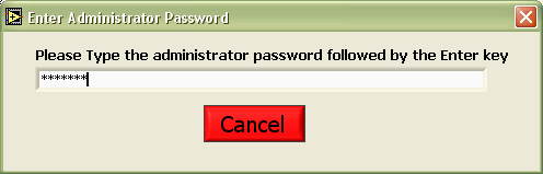 admin password box