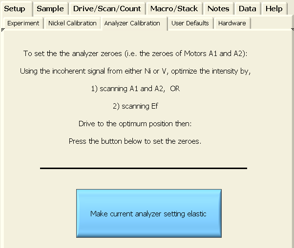 analyzer calibration