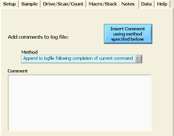 GUI interface to comment