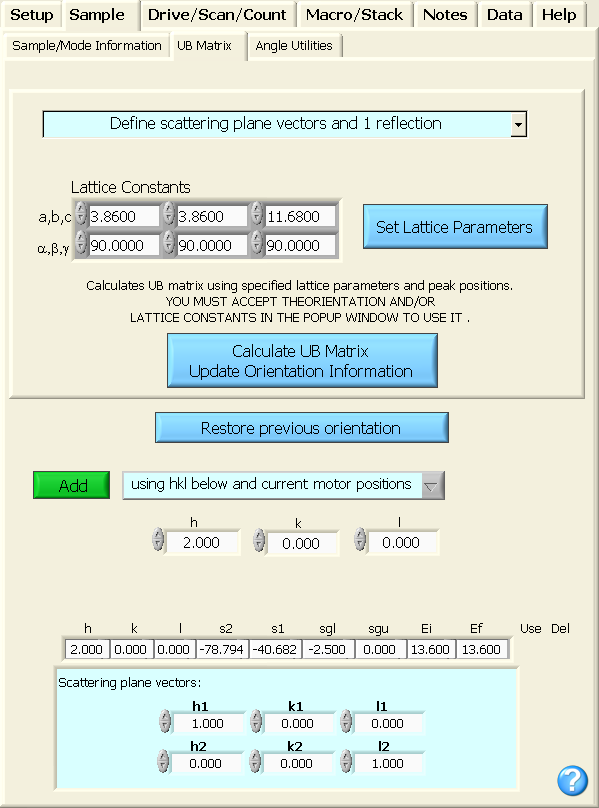 ub matrix 1 peak added