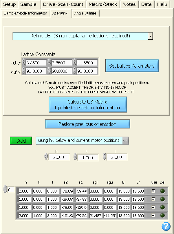 ub matrix refinement